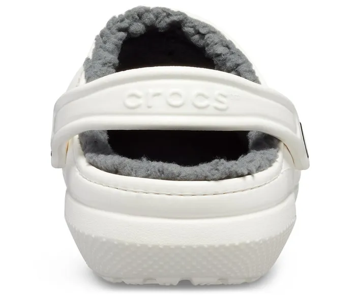 Crocs Clogs Womens Classic Lined Clog White Grey Near Me