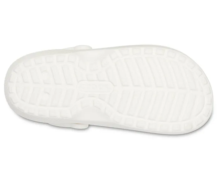 Crocs Clogs Womens Classic Lined Clog White Grey On Sale