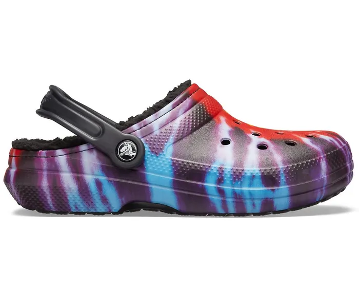 Crocs Clogs Womens Classic TieDye Lined Clog Multi Black For Sale