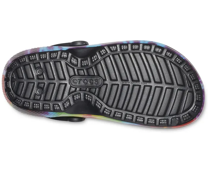 Crocs Clogs Womens Classic TieDye Lined Clog Multi Black For Sale