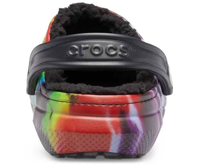 Crocs Clogs Womens Classic TieDye Lined Clog Multi Black For Sale