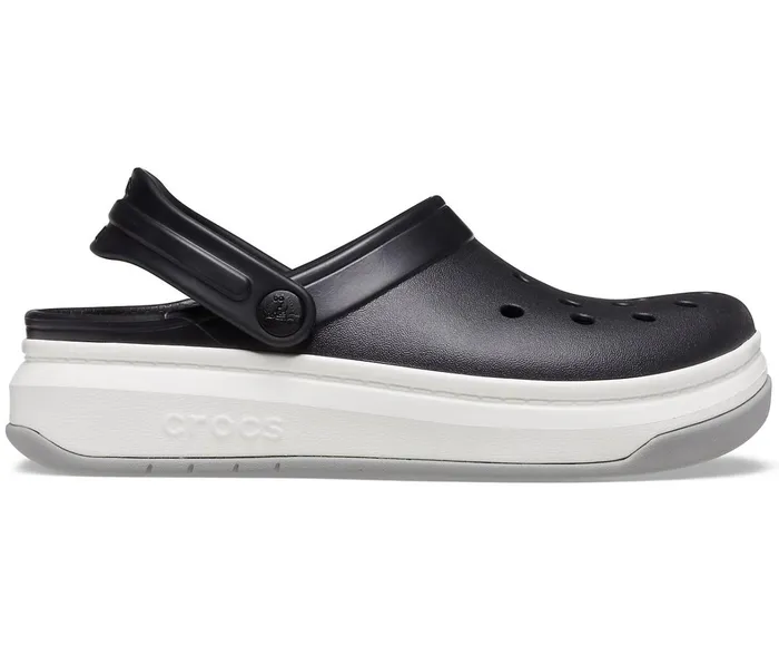 Crocs Clogs Womens Crocband Full Force Clog Black White Casaul