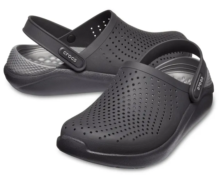 Crocs Clogs Womens LiteRide Clog BlackSlate Grey Cheap On Sale