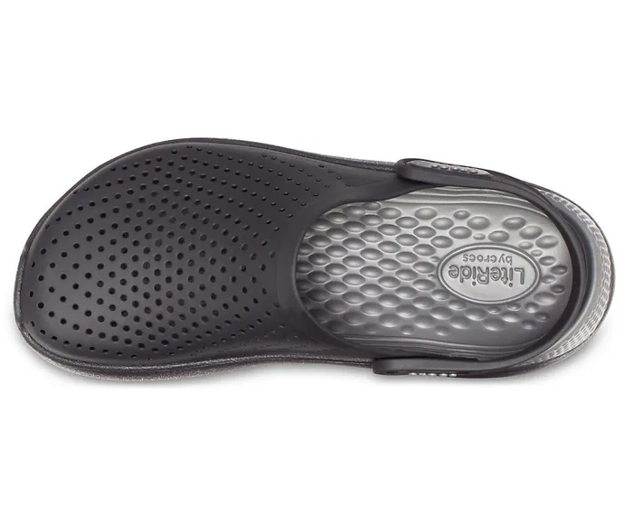 Crocs Clogs Womens LiteRide Clog BlackSlate Grey Cheap On Sale