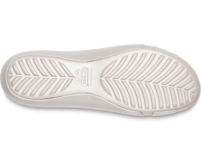 Crocs Flats Womens Crocs Serena Flat Platinum Online