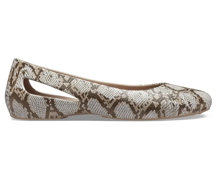 Crocs Flats Womens Crocs Sloane Graphic Flat Mushroom Cheap On Sale