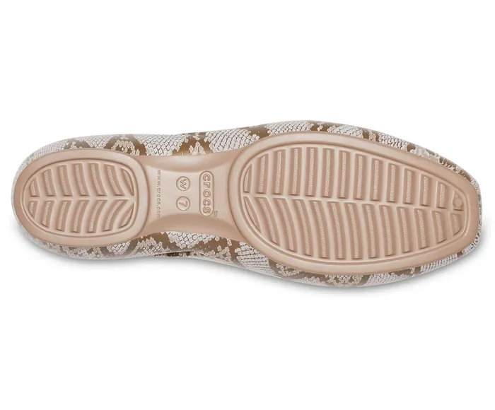 Crocs Flats Womens Crocs Sloane Graphic Flat Mushroom Cheap On Sale
