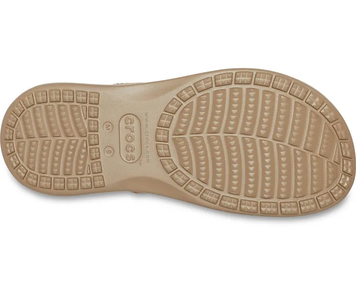 Crocs FlipFlops Mens Santa Cruz Canvas Flip Khaki Walnut Near Me