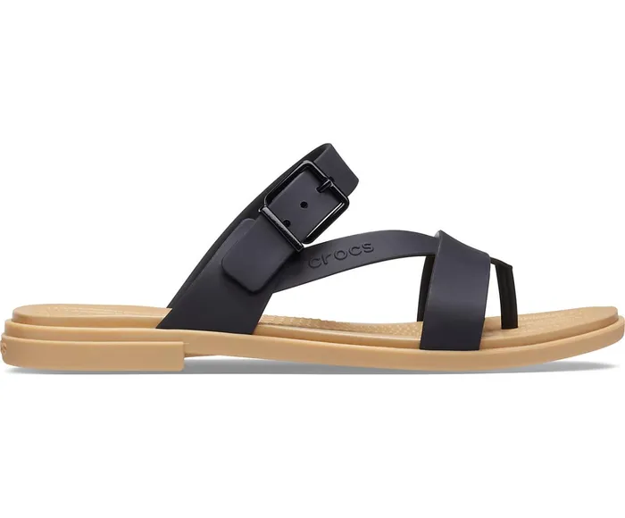 Crocs FlipFlops Womens Crocs Tulum Toe Post Sandal Black Tan Near Me