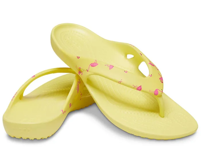 Crocs FlipFlops Womens Kadee II Printed Flip Flamingo Casaul