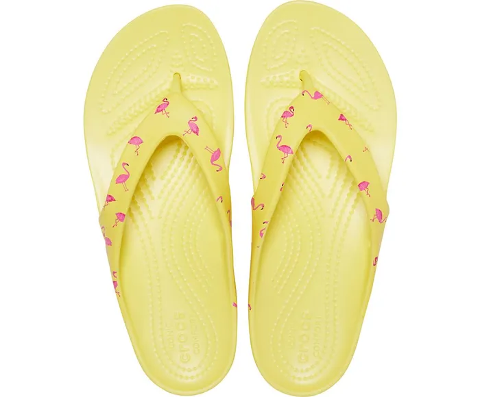 Crocs FlipFlops Womens Kadee II Printed Flip Flamingo Casaul