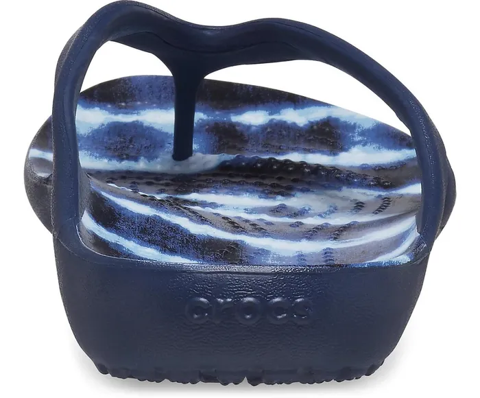 Crocs FlipFlops Womens Kadee II Printed Flip Navy On Sale