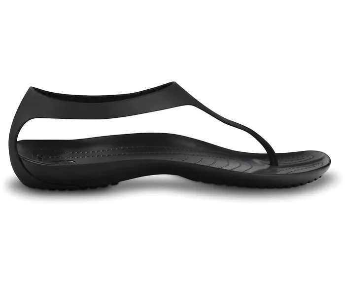 Crocs FlipFlops Womens Sexi Flip Black Black Gift Ideas