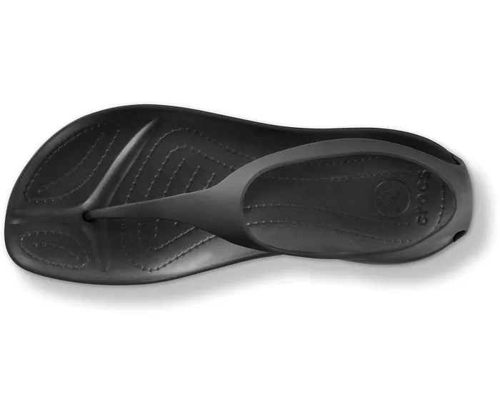 Crocs FlipFlops Womens Sexi Flip Black Black Gift Ideas