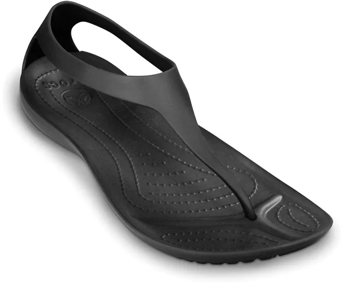 Crocs FlipFlops Womens Sexi Flip Black Black Gift Ideas
