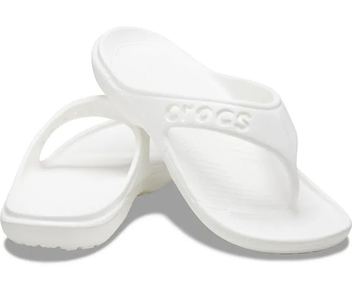 Crocs Sandals Mens Baya Flip White Cheap On Sale