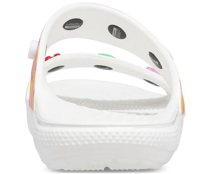 Crocs Sandals Mens Classic Crocs Festival Vibes Sandal White Multi For Sale