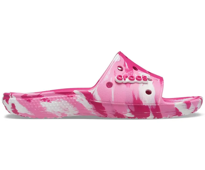 Crocs Sandals Mens Classic Crocs Marbled Slide Candy Pink Pink Lemonade Gift for Friend