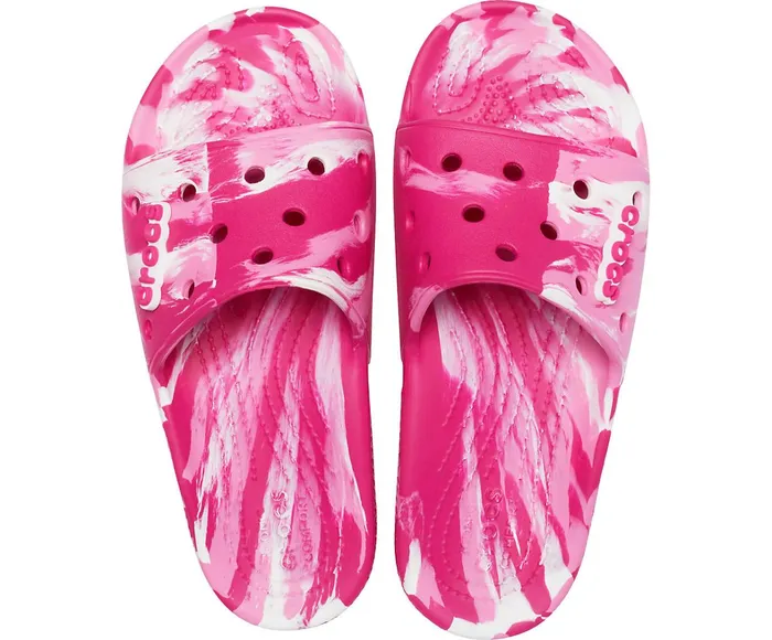 Crocs Sandals Mens Classic Crocs Marbled Slide Candy Pink Pink Lemonade Gift for Friend