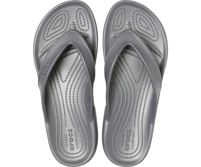 Crocs Sandals Mens Classic II Flip Slate Grey Popular