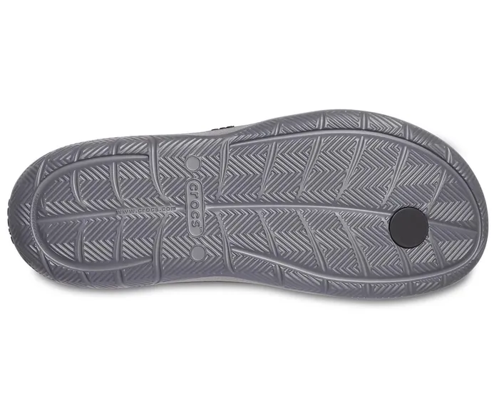 Crocs Sandals Mens Swiftwater Wave Flip BlackSlate Grey Cheap On Sale