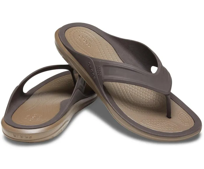 Crocs Sandals Mens Swiftwater Wave Flip Espresso Walnut Gift 4 You