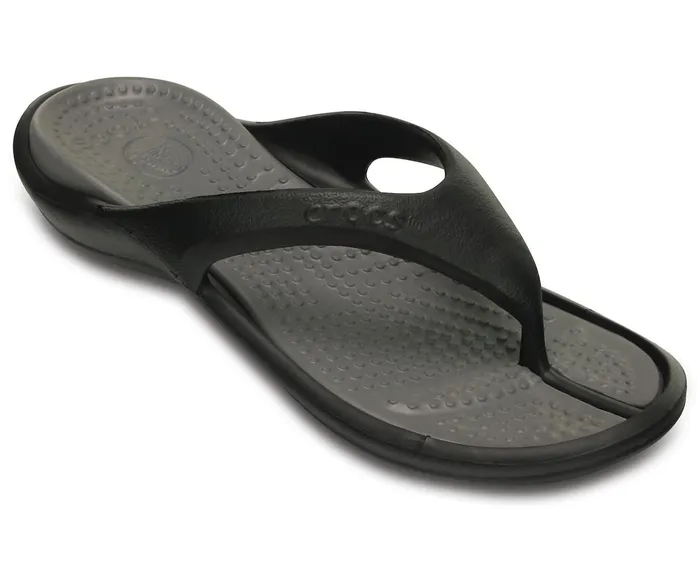 Crocs Sandals Womens Athens Flip Black Smoke Near Me