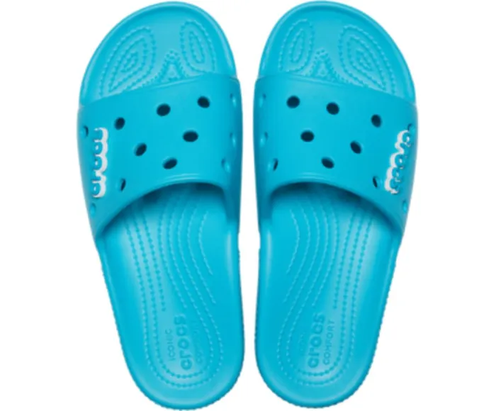 Crocs Sandals Womens Classic Crocs Slide Digital Aqua Gift 4 You