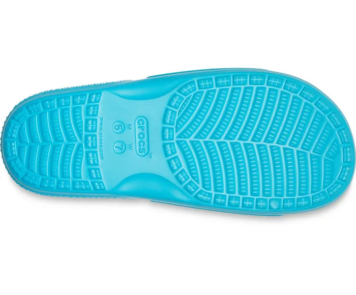 Crocs Sandals Womens Classic Crocs Slide Digital Aqua Gift 4 You