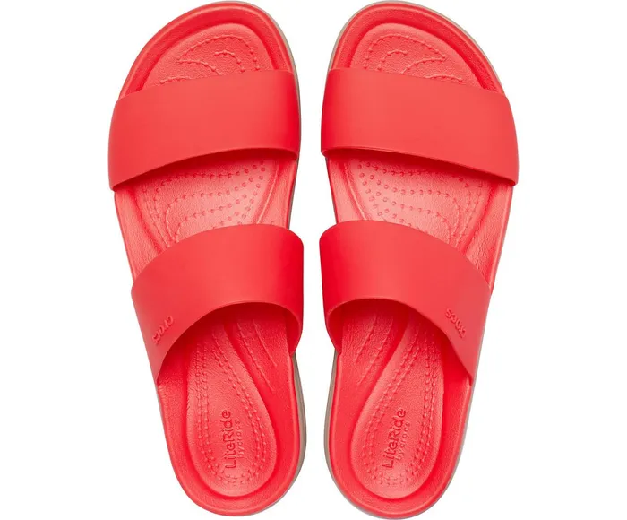 Crocs Sandals Womens Crocs Brooklyn Mid Wedge Flame Mushroom Gift Ideas