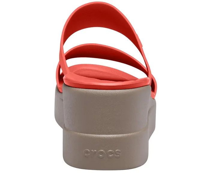 Crocs Sandals Womens Crocs Brooklyn Mid Wedge Flame Mushroom Gift Ideas