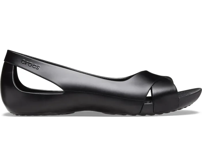 Crocs Sandals Womens Crocs Serena Flat Black Gift 4 You