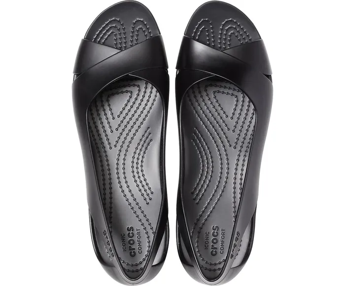 Crocs Sandals Womens Crocs Serena Flat Black Gift 4 You