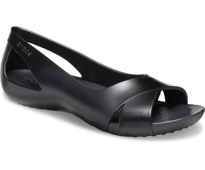 Crocs Sandals Womens Crocs Serena Flat Black Gift 4 You