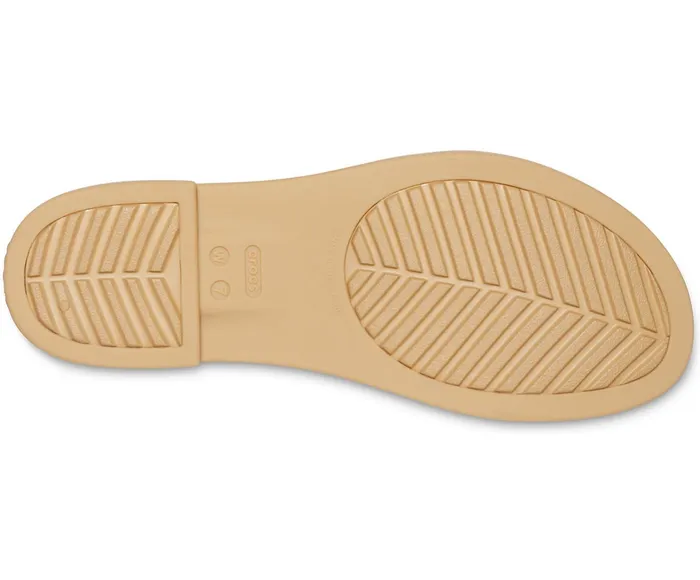 Crocs Sandals Womens Crocs Tulum Open Flat Black Tan Online