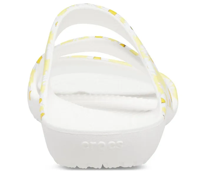 Crocs Sandals Womens Kadee II Graphic Sandal White Yellow Daisy Gift for Friend