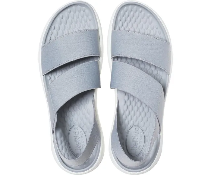 Crocs Sandals Womens LiteRide Stretch Sandal Light Grey White Near Me