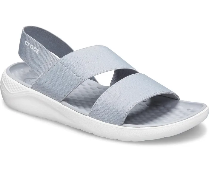 Crocs Sandals Womens LiteRide Stretch Sandal Light Grey White Near Me