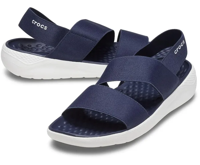 Crocs Sandals Womens LiteRide Stretch Sandal Navy White Online