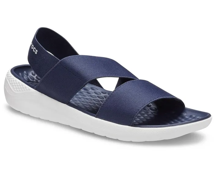 Crocs Sandals Womens LiteRide Stretch Sandal Navy White Online