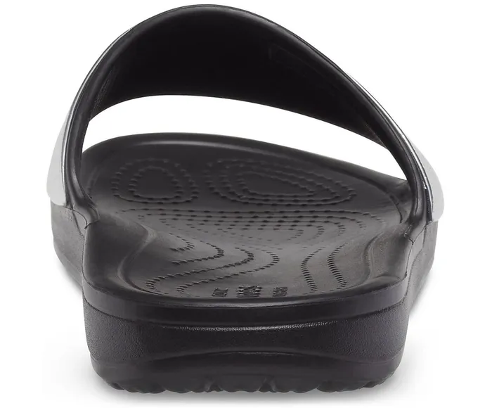 Crocs Slides Womens Crocs Sloane Shine Low Slide Black Near Me