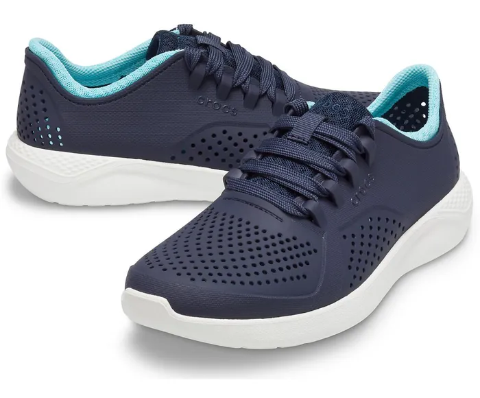 Crocs Sneakers Womens LiteRide Pacer NavyIce Blue Cheap On Sale