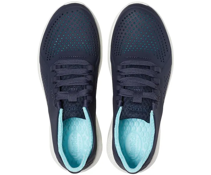 Crocs Sneakers Womens LiteRide Pacer NavyIce Blue Cheap On Sale