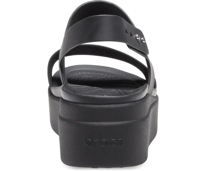Crocs Wedges Womens Crocs Brooklyn Low Wedge Black Black Popular