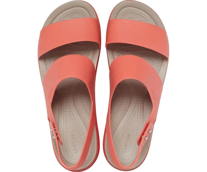 Crocs Wedges Womens Crocs Brooklyn Low Wedge Spicy Orange Spicy Orange Popular