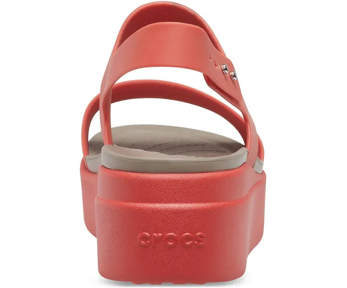 Crocs Wedges Womens Crocs Brooklyn Low Wedge Spicy Orange Spicy Orange Popular