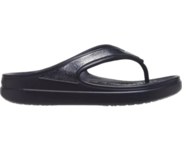 Crocs Wedges Womens Crocs Sloane Shine Wedge Flip Black Gift for Friend