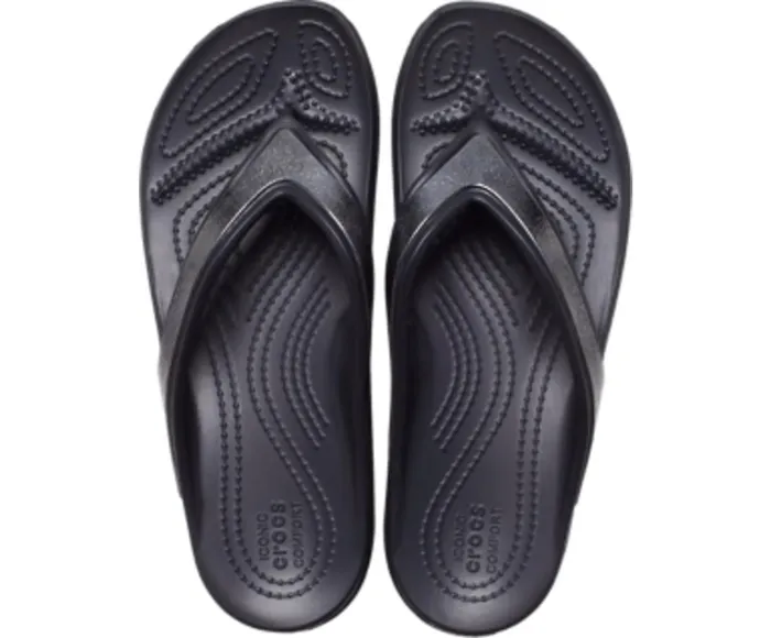 Crocs Wedges Womens Crocs Sloane Shine Wedge Flip Black Gift for Friend