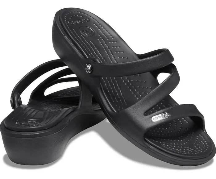 Crocs Wedges Womens Patricia Sandal Black Black Near Me