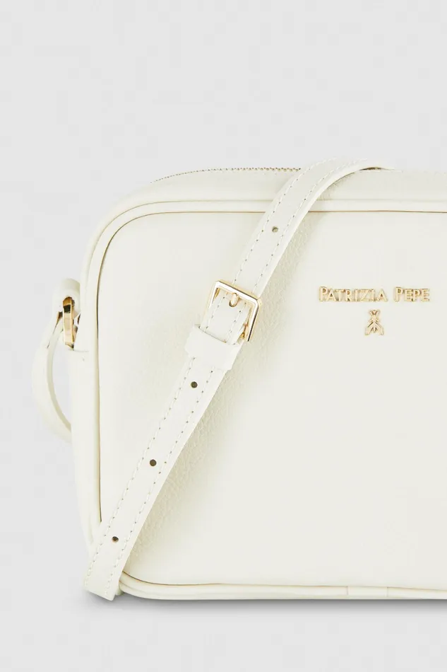 Crossbodys Women Patrizia Pepe Bag With Adjustable Shoulder Strap Off White